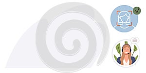 Facial Recognition Confirmation and Customer Support Interaction Concept