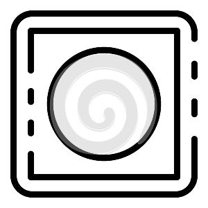 Face shoot icon outline vector. Screen image