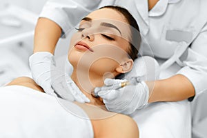 Face Skin Care. Diamond Microdermabrasion Peeling Treatment, Beauty Spa. Cosmetology.