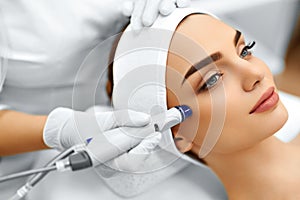 Face Skin Care. Facial Hydro Microdermabrasion Peeling Treatment photo