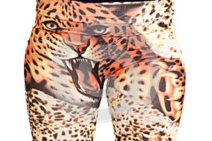 Face tiger leggings