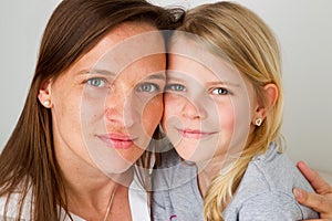 face to face with mother