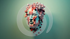 face voxel human head