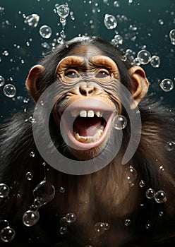 Face wild ape primate nature wildlife bonobo animals monkey chimpanzee mammal funny