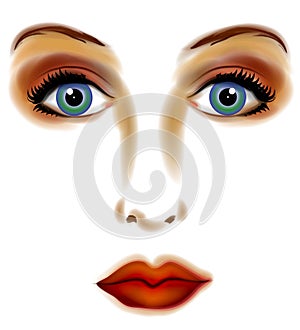 Face of Woman Digital Art 2