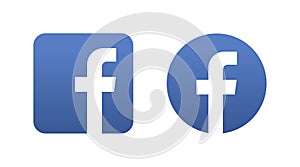 Facebook social media icon button