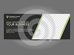 Facebook Cover Web Banner Social Media Design Template Vector