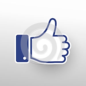 Facebook Like buttons. . New Like icon