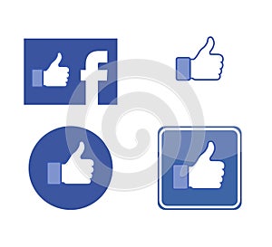 Facebook Like Vector Icon