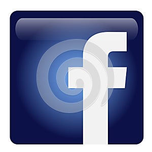 Facebook logo icon vector illustrations on white background