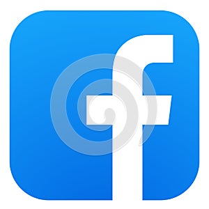 Facebook logo with vector eps 10 file. Squared coloured