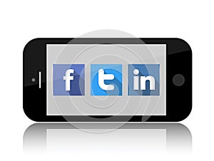 Facebook, Twitter and Linkedin