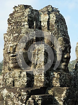 Faces of Bayon tample. Ankor wat. Cambodia.