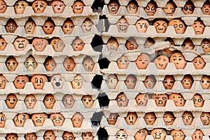 Faces on the eggs