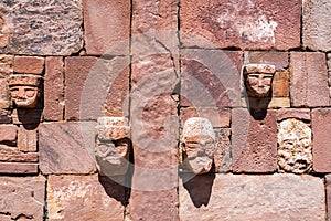 Faces in Tiwanaku photo