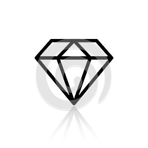 Crystal vector icon