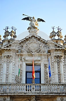 Fachada de la Real FÃÂ¡brica de Tabacos de Sevilla, AndalucÃÂ­a, EspaÃÂ±a. photo