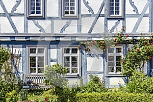 Half-timbered house in the old town of Eltville am Rheinim Rheingau photo