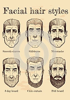 Facial hair styles