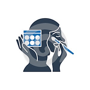 Facial Makeup Palette Icon