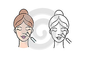Facial medicine treatment