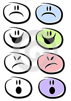 Facial Moods and Expressions photo