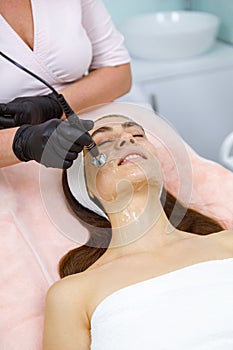 Facial rejuvenation, lifting procedure, Skin exfoliation