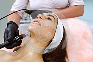 Facial rejuvenation, lifting procedure, Skin exfoliation