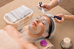 Facial Treatment With Moisturizer