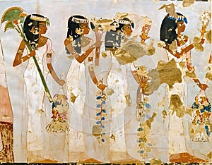 Facsimile of painting in tomb of Menna, Metropolitan Museum of Art, New York