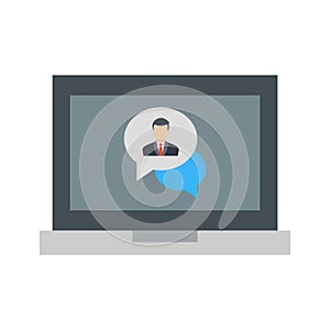 Facsimile Color Vector Icon which can easily modify or edit