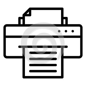 Facsimile, facsimile machine Vector Icon which can easily modify