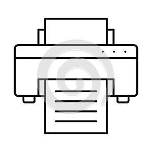 Facsimile, facsimile machine Vector icon which can easily modify