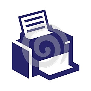 Facsimile Simpel Logo Icon Vector Ilustration