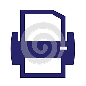 Facsimile Simpel Logo Icon Vector Ilustration