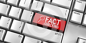 Fact checking - computer keyboard