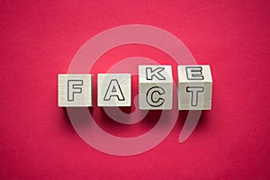 Fact and fake confusion photo