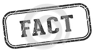 fact stamp. fact rectangular stamp on white background