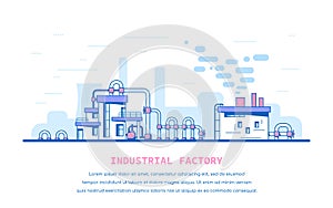Industrial factory scene