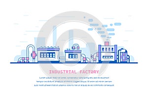 Industrial factory scene