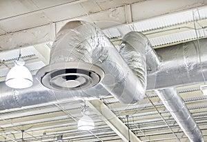 Factory Air Conditioning Vent And Ducts photo