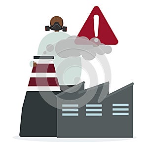 Factory air pollution and hazards