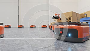 Factory Automation with AGV photo