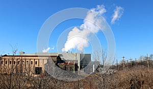 Factory Bellowing Smoke photo