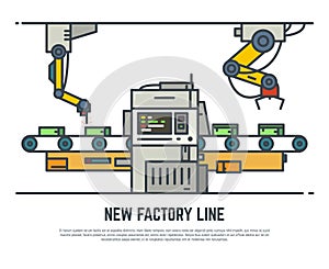 Factory belt line