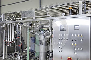 Factory for bottling beverages in cans