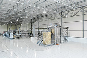 Factory for bottling beverages in cans