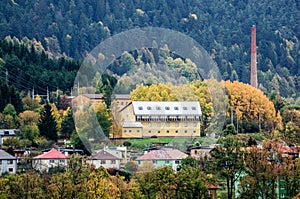 Factory building in the mountains - Slovakia, European scene