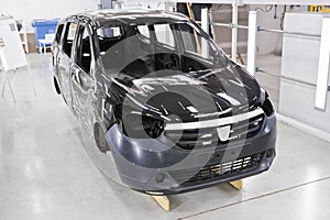 Factory car painting