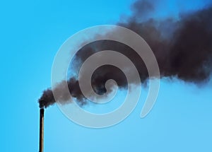 Factory chimney smoking